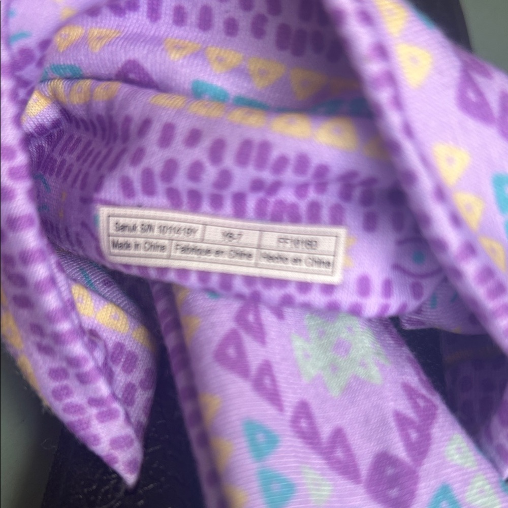 ๐ฟ Sanuk Yoga Sling Tribal Print Purple Sandals | Size 8 ๐ฟ - Picture 6 of 12